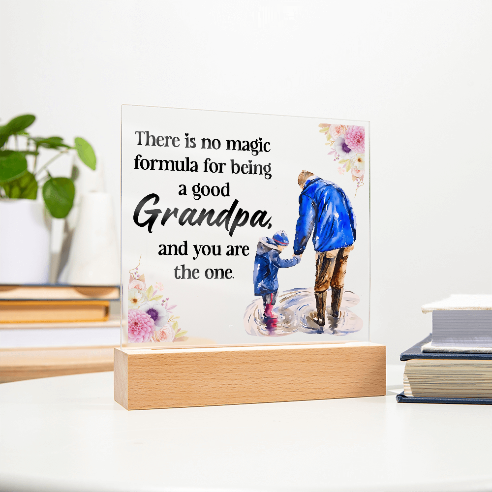 Acrylic Square Design - Grandpa